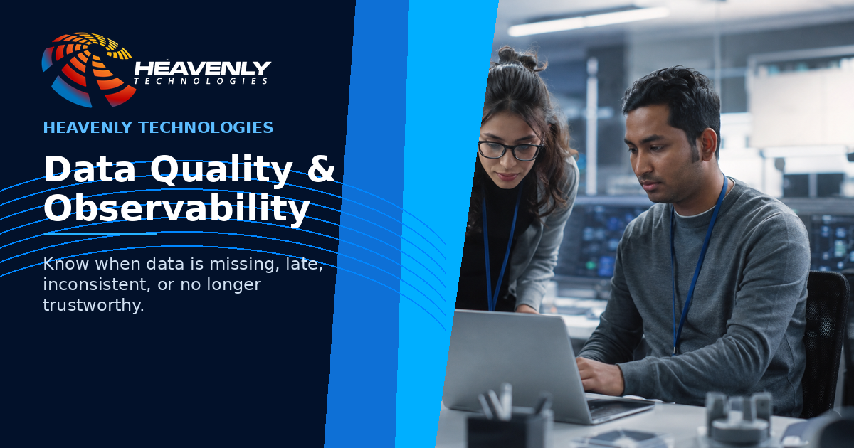 Data Quality & Observability - Heavenly Technologies